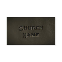 Church Namn BLACK Leather Grunge Christian