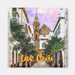 Church Nuestra Senora de la Palma. Cádiz, Spanien. Magnet