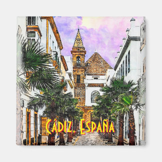 Church Nuestra Senora de la Palma. Cádiz, Spanien. Magnet