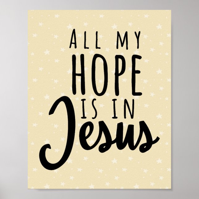 Church Nursery Wall Art Christian Nursery Poster (Framsidan)