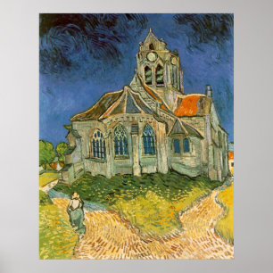Church of Auvers sur Oise av Vincent van Gogh Poster