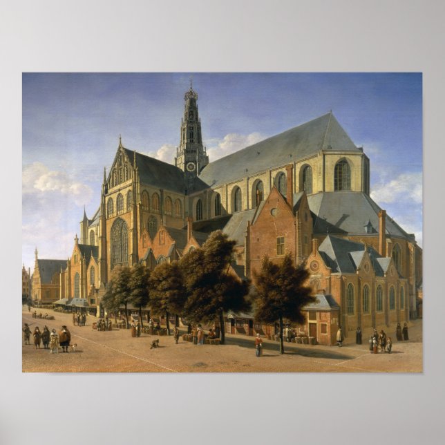 Church of St. Bavo in Haarlem, 1666 Poster (Framsidan)