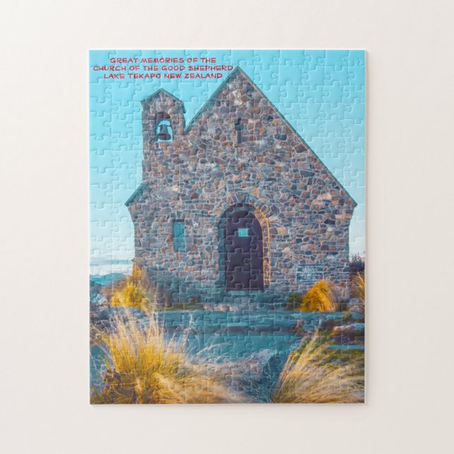 Church of the Good Shepherd, Lake Tekapo. Pussel P (Vertikal)