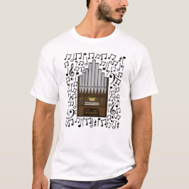 Church Organ Musik noter Organist Musician T Shirt