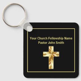 Church Pastor Classy Black Kor Business Nyckelring