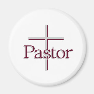 Church Pastor Grått Kor Magnet