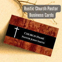 Church Pastor RUSTIC Leather Christian