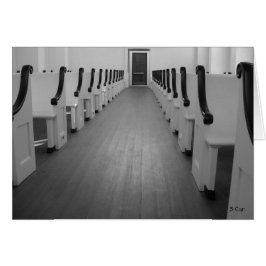 Church Pews, S Cyr Hälsningskort