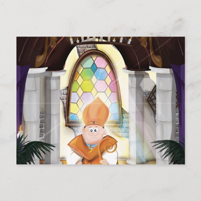 Church Priest Vykort (Framsida)