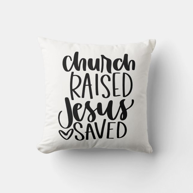 Church Razed & Jesus Saved Kudde (Framsida)