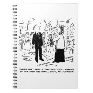 Church Service Bröllop Vicar säger nej till advoka Anteckningsbok