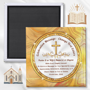 Church Souvenirs for Anniury eller Any Tillfälle. Magnet