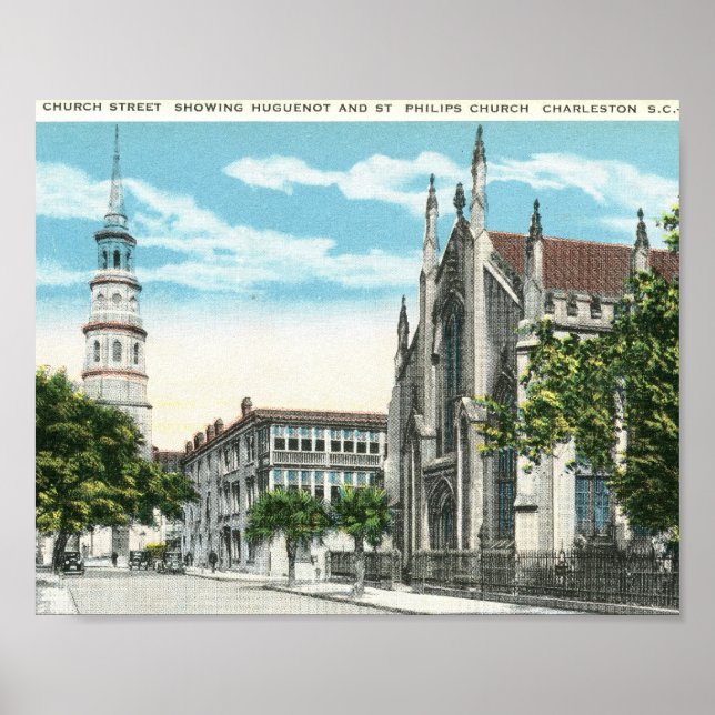 Church St., Charleston, South Carolina Poster (Framsidan)