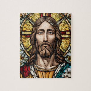 Church Stached Glass Jesus Pussel