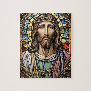 Church Stached Glass Jesus Pussel