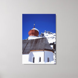 Church Stuben Austria Helgdag Card Canvastryck