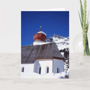 Church Stuben Austria Helgdag Card Kort