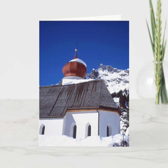 Church Stuben Austria Helgdag Card Kort (Framsida)