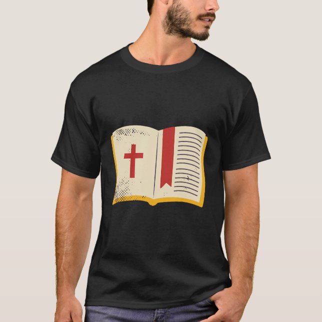 Church Symbols Kor Bok T Shirt (Framsida)