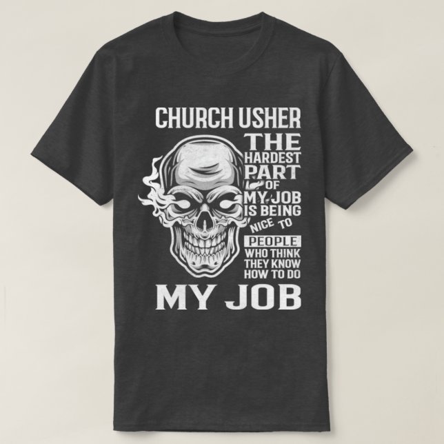 Church Usher T Shirt (Design framsida)
