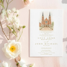 Church Wedding Bjud | Tillgänglig plats för anpass