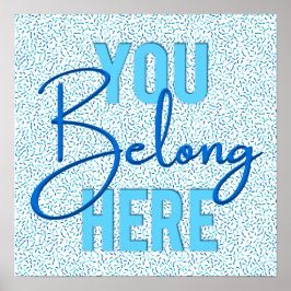 Church Welcome Hälsning Sign - du är här Poster