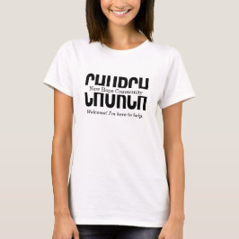 Church Welcome Team Anpassningsbar Church T Shirt