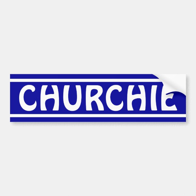 Churchie Bildekal (Framsidan)