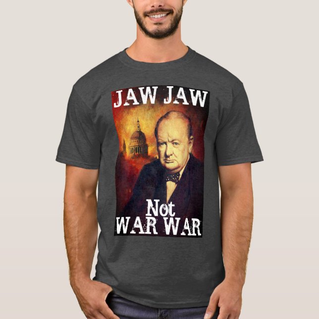 Churchill Anti Krig T-shirt (Framsida)