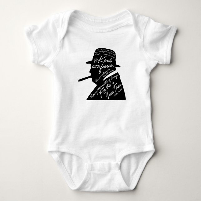 Churchill babyBodysuit T Shirt (Framsida)