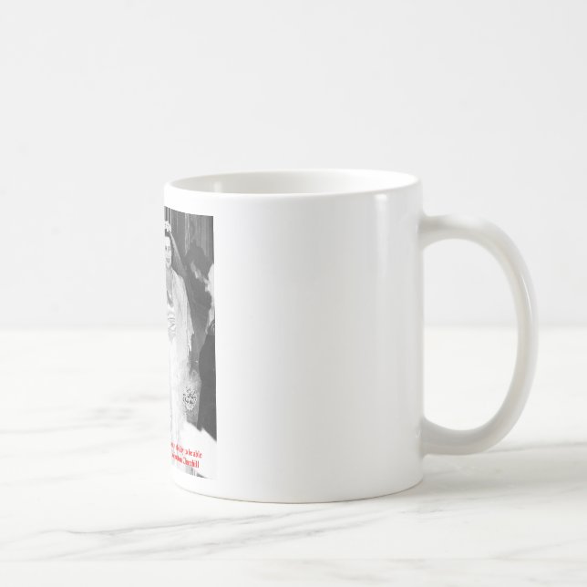 Churchill & Berömd Citat Om Äktenskap Kaffemugg (Höger)
