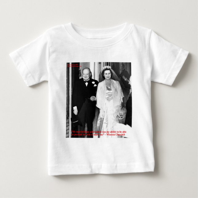 Churchill & Berömd Citat Om Äktenskap Tee (Framsida)