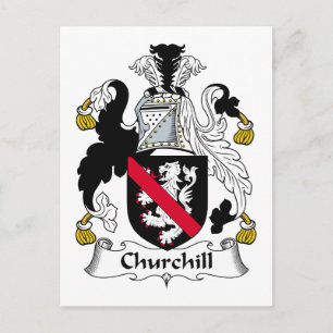 Churchill Family Crest Vykort