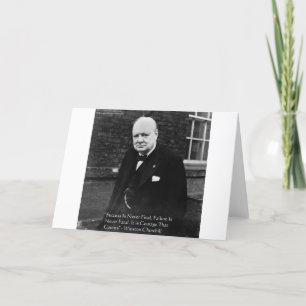 Churchill "Framgång är aldrig slutgiltig" Vykort