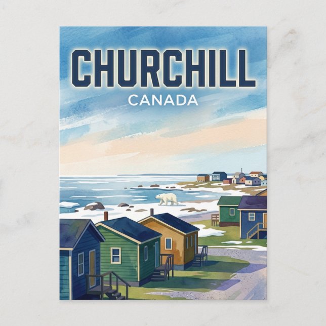 Churchill Kanada Vykort (Framsida)