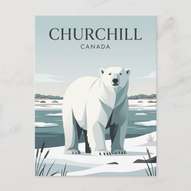 Churchill Kanada Vykort (Framsida)