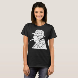 Churchill kvinna grundläggande mörka T-tröja T-shirt
