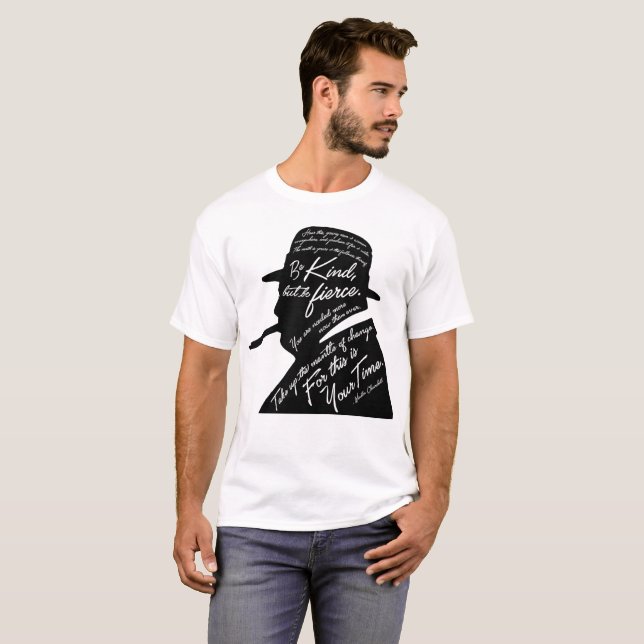 Churchill manar grundläggande T-tröja T-shirt (Hel framsida)
