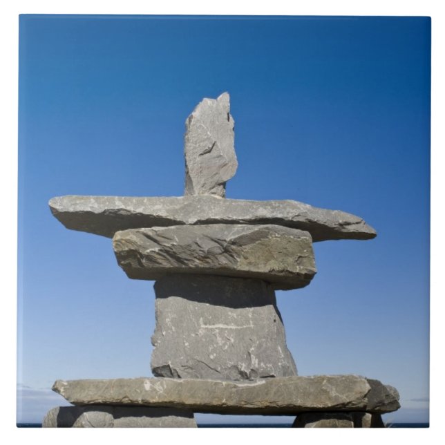 Churchill, Manitoba. Inukshuk Kakelplatta (Framsidan)