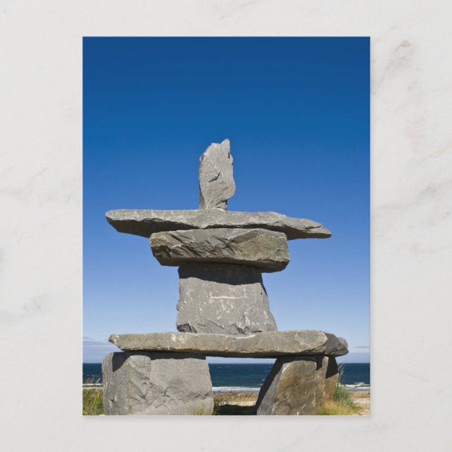 Churchill, Manitoba. Inukshuk Vykort (Framsida)