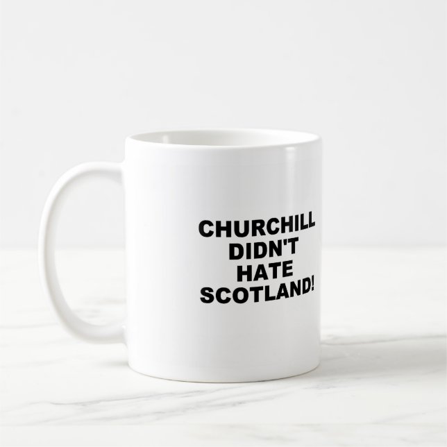 Churchill och Scotland Mugg (Vänster)