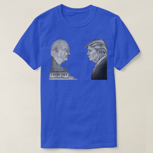 Churchill och Trump T Shirt (Design framsida)