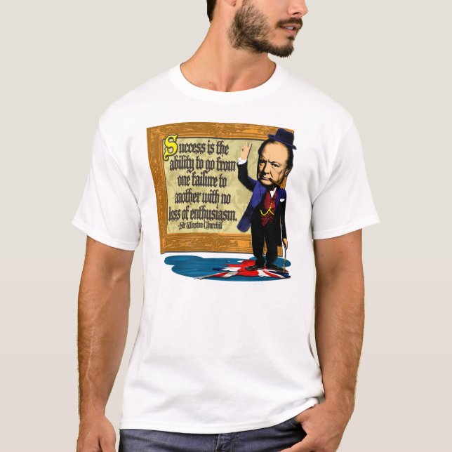 Churchill på framgång tee shirt (Framsida)