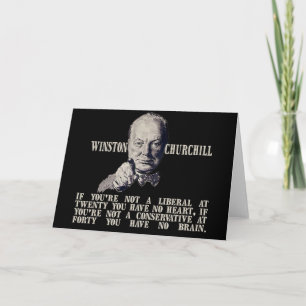 Churchill på Konservativ och liberaler Kort