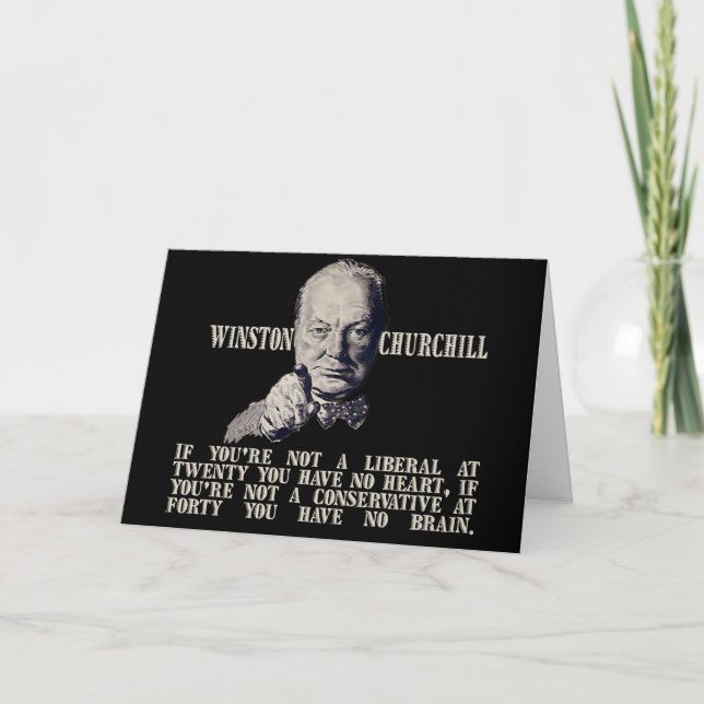 Churchill på Konservativ och liberaler Kort (Framsida)