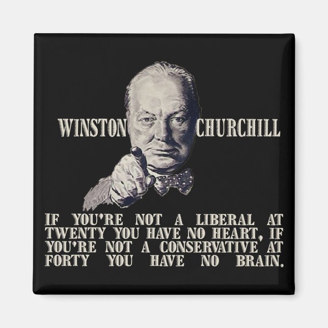 Churchill på Konservativ och liberaler Magnet (Framsidan)
