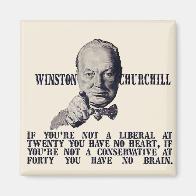 Churchill på Konservativ och liberaler Magnet (Framsidan)