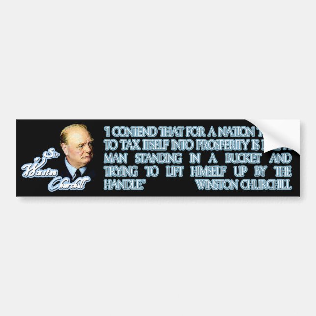 Churchill på skatt bildekal (Framsidan)