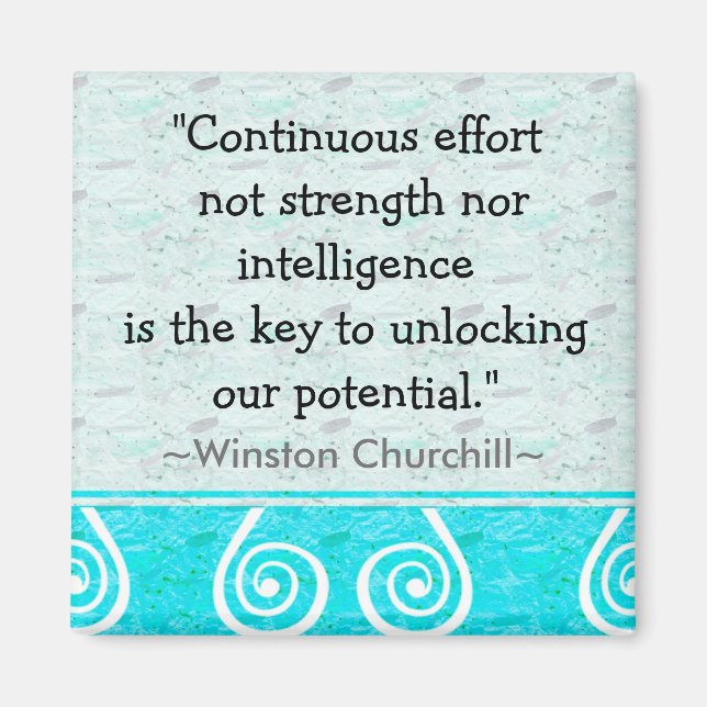 Churchill Quotation - Motiv Magnet (Framsidan)