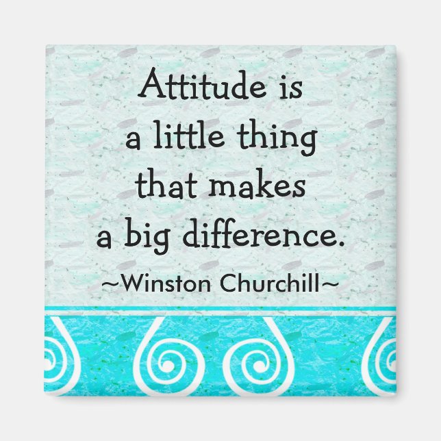 Churchill Quotation - Motiv Magnet (Framsidan)